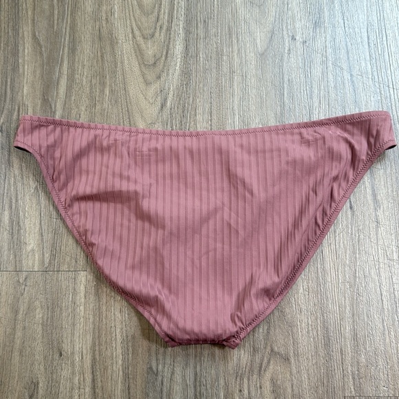 New Savage X Fenty Dusty Rose Bikini Bottoms with Gold Accents - Picture 4 of 5